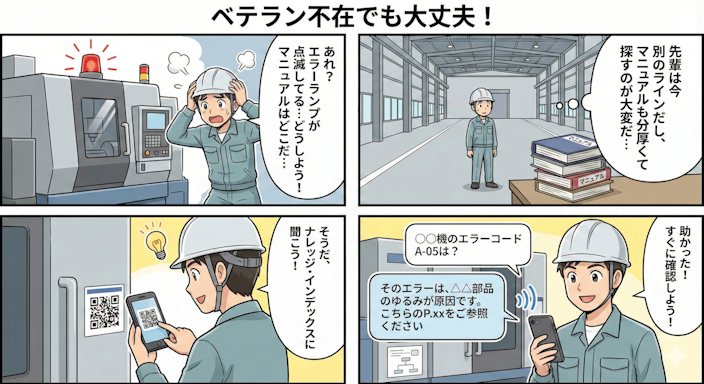 製造現場での活用例マンガ